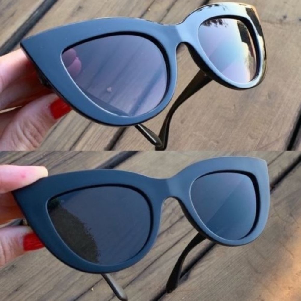 CAT EYE   GLOSSY SUNGLASSES
